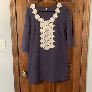 Audrey 3+1 blue Jean dress